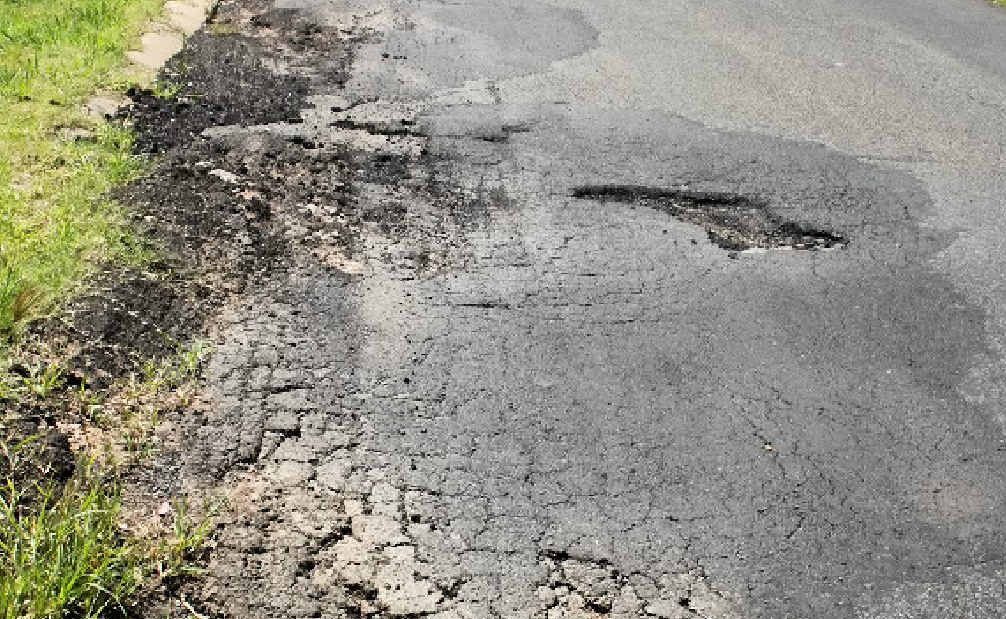 Cleary St is riddled with potholes. Cleary St is riddled with potholes.